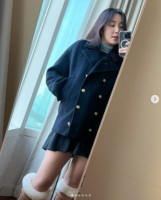 '둘째 임신' 최희, D라인 가리고 각선미 노출…임산부 맞나요?