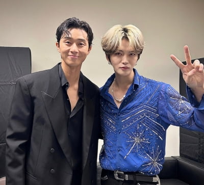 "둘이 친했어?" 박서준·김재중, 日서 만나 훈훈 찰칵