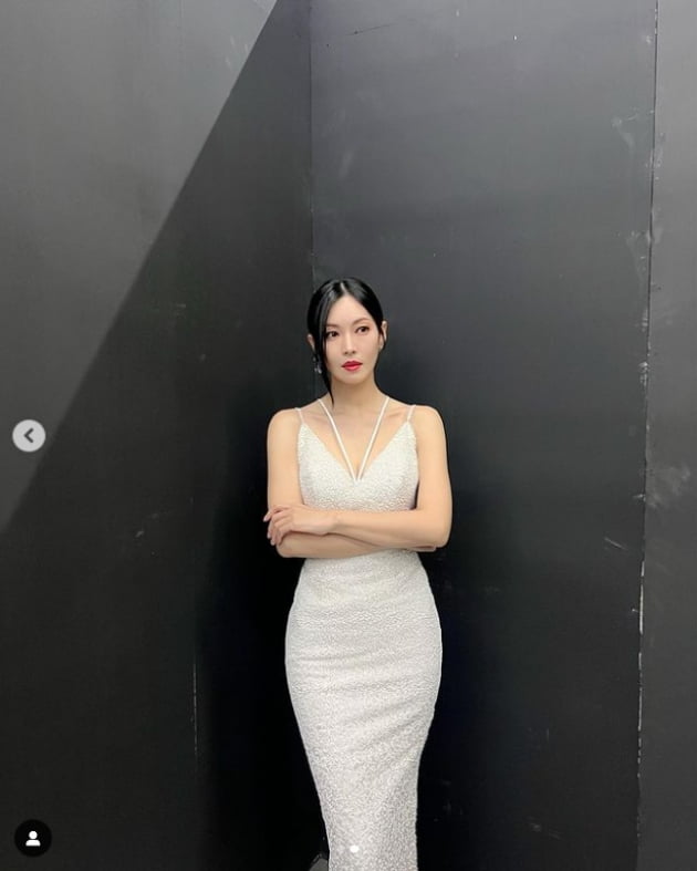 '이상우♥' 김소연, 시선 끄는 드레스 여신...개미허리