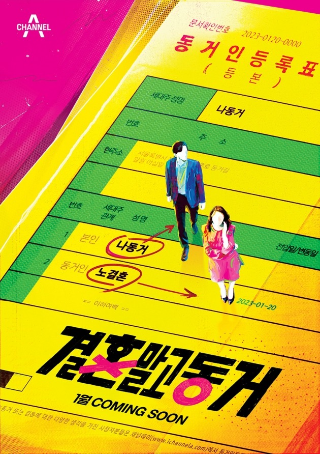 '결혼 말고 동거' 포스터. / 사진제공=채널A