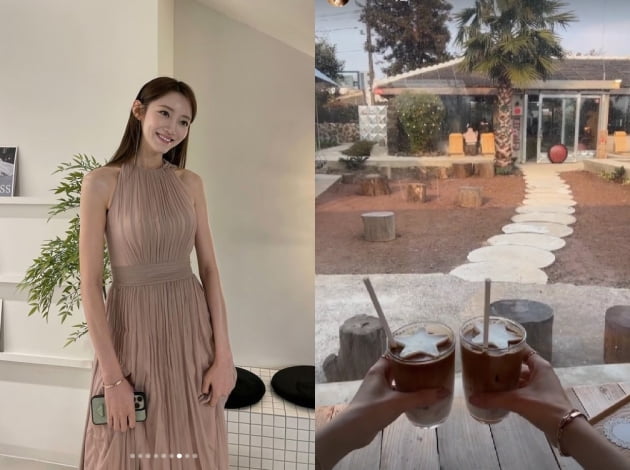 '임창정♥' 서하얀, 박한별 제주도 카페에서 힐링중
