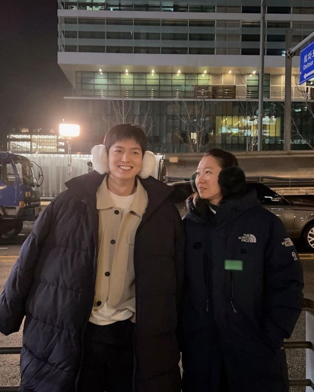 이민호, '케빈오♥' 공효진과 완전 무장 "추워서 바보 돼버림"