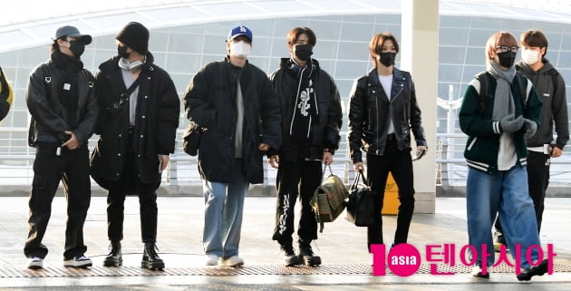 [TEN 포토] 스트레이키즈 '개성이 강한 공항패션'