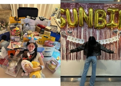 '이광수♥' 이선빈, 한류스타급 성대한 생일파티…위증논란에도 '행복'