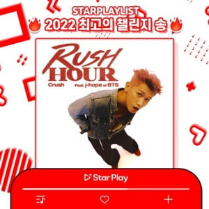 크러쉬의 '러쉬 아워', '2022 최고의 챌린지송' 1위
