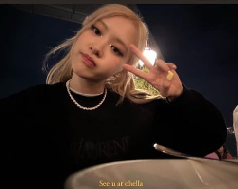 블랙핑크 로제, 코첼라 헤드라이너 무대 첫 공연 소식에...기쁨의 눈물