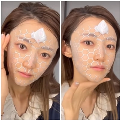 서하얀, 얼굴에 거미줄이야 뭐야? 독특한 '피부관리법'에 시선 집중