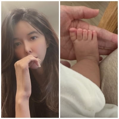 '연상 CEO♥' 장미인애, 오동통한 아들래미 발가락에 푹 빠졌네