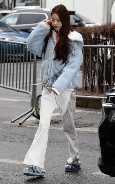 [TEN 포토] 아이브 장원영 '뮤직뱅크 마지막 출근길'