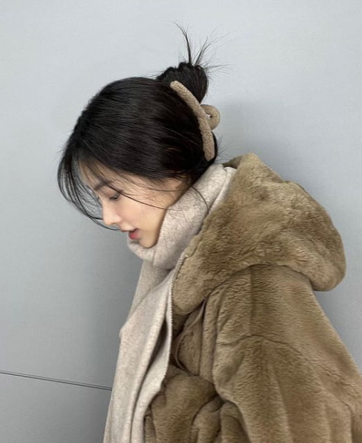강혜원, 복실복실 곰돌이 자태…꾸안꾸 OOTD 최고