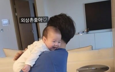 제이쓴♥홍현희 子 똥별이, 외삼촌과 행복한 근황