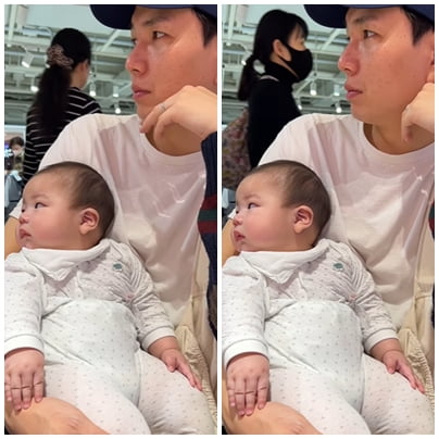'홍현희子' 똥별이, 기저귀에 끼인 토실토실 허벅지…배바지까지 치명적