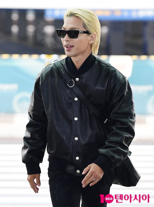 [TEN 포토] 빅뱅 태양 '시선도 패션도 깔끔'