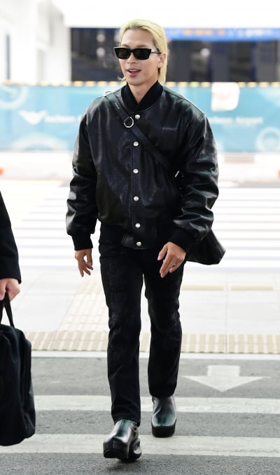 [TEN 포토] 빅뱅 태양 '머리부터 발끝까지 센스가 가득~'