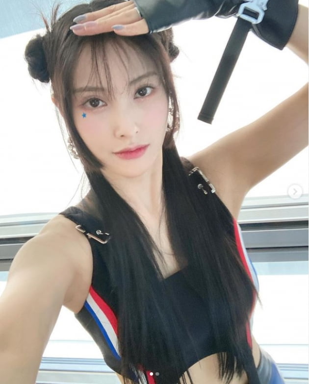카라 박규리, 뿌카머리 하고 귀엽게...김재중 "귤 여신님!"