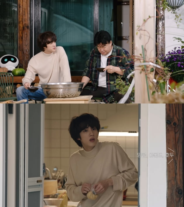 ‘사랑스러운’ 방탄소년단 진, 백종원 유튜브 ‘시장이 되다’ …선물 같은 등장