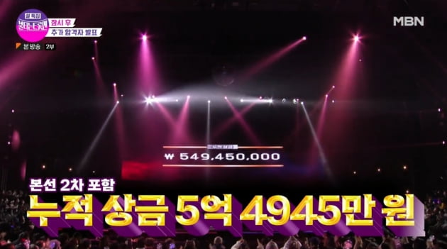 [종합] '불타는 트롯맨' 상금, 10억 안 됐다…누적 상금 5억 4945만 원 