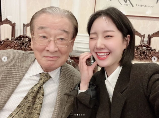 '빵꾸똥꾸 '진지희, 이순재 선생님과 추억 하나 추가...선생님 사랑해요