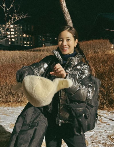 기은세, 몸매 유지 비결이 이거였어? 영하 17도에도 끄떡없네