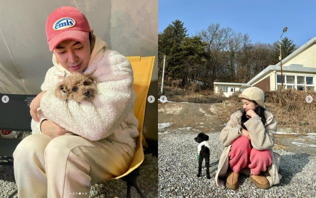 '전진♥' 류이서, 눈 쌓인 캠핑장에서 꽁냥꽁냥...행복한 미소