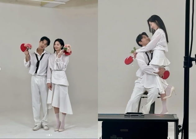 '전진♥' 류이서, 눈빛만 봐도 꿀 떨어지는 부부...비주얼 커플