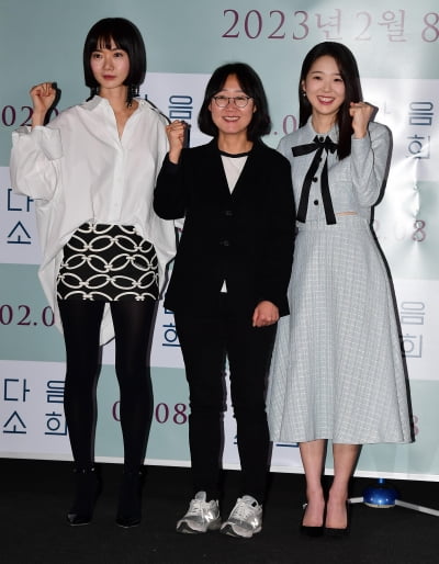 [TEN 포토] 배두나-정주리 감독-김시은 '다음 소희 힘찬 출발'