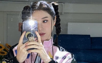 '15kg 감량' 나비, 양갈래 머리도 찰떡… '깜짝' 동안 미모