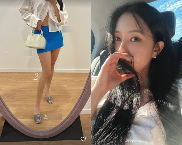 티아라 효민, 와이키키 해변 기다려~...빛나는 각선미