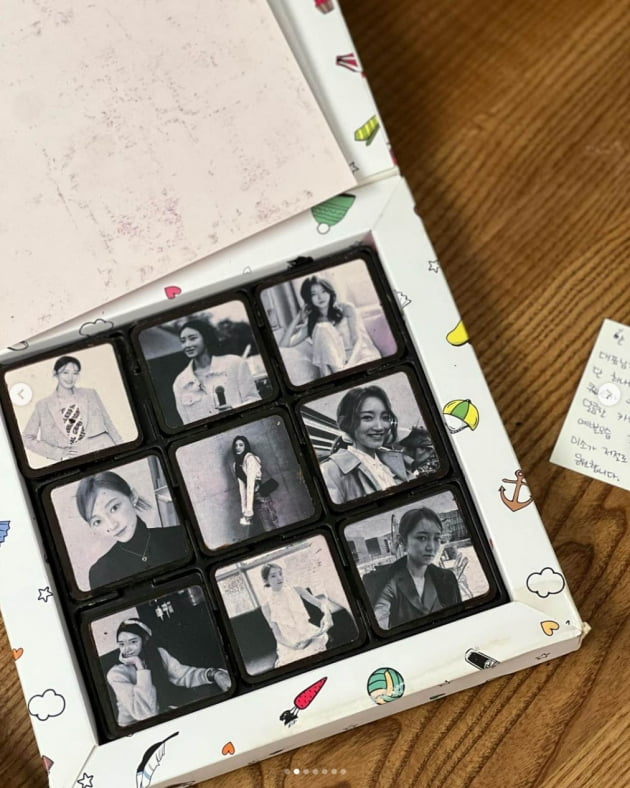 서하얀, ♥임창정 덕에 팬들에게 선물 가득 받네…얼굴 새겨진 초콜릿→고급 향수