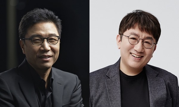 이수만 방시혁 / 사진=SM엔터테인먼트 하이브 제공