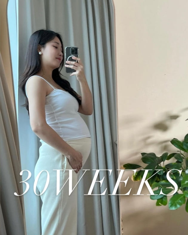 '둘째 임신' 최희, 출산 점점 다가오니 "뒤뚱뒤뚱, 놀멍 쉬멍" 태교 중