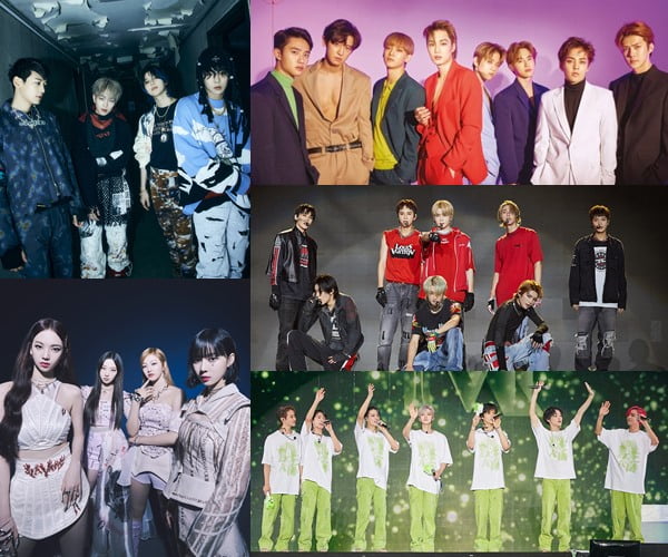 샤이니, 엑소, NCT127, NCT드림, 에스파
