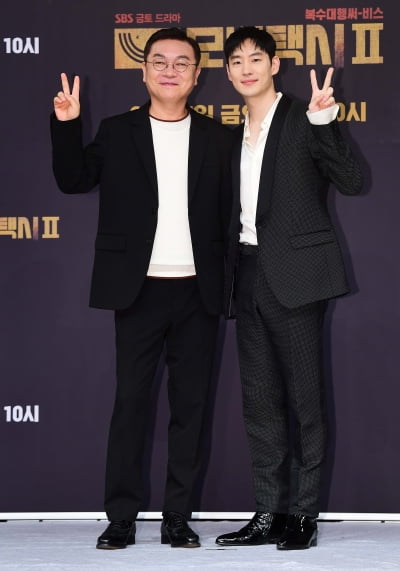 [TEN 포토] 김의성-이제훈 '모범택시2로 다시 뭉쳤다'