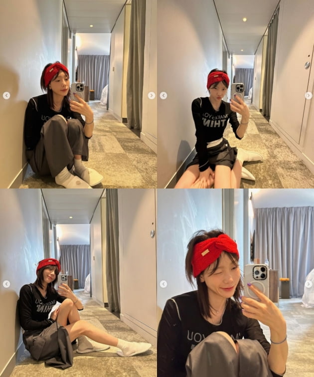 태연, 요정이 셀카를 찍었네...월요병 날리는 애교