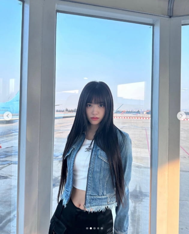 아이브 안유진, 앞머리 스타일 바꿔도 이쁨 한도 초과...상큼미 UP