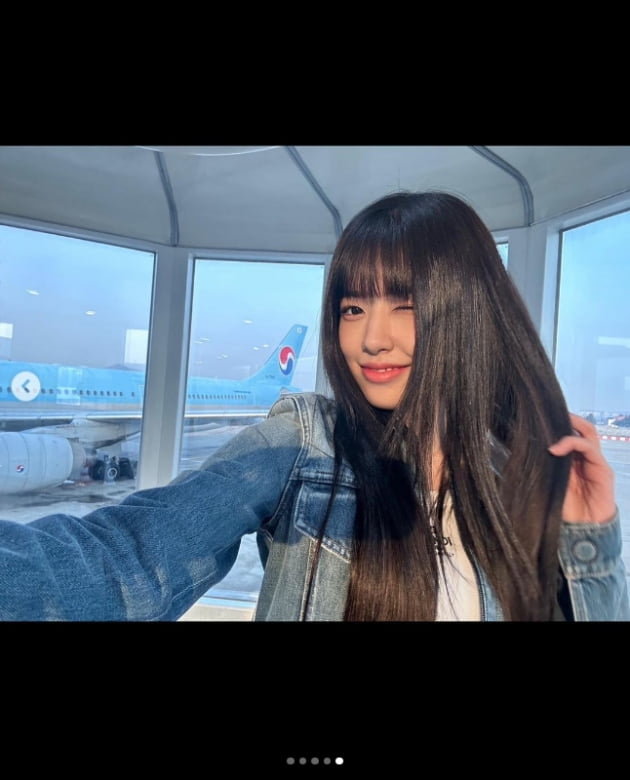 아이브 안유진, 앞머리 스타일 바꿔도 이쁨 한도 초과...상큼미 UP