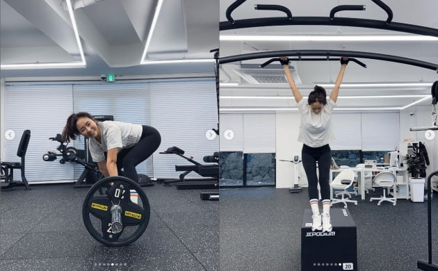 '제주댁' 진재영, '피지컬100'으로 열심히 운동중...매일 밤 기절모드