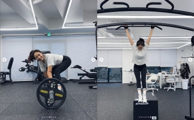 '제주댁' 진재영, '피지컬100'으로 열심히 운동중...매일 밤 기절모드