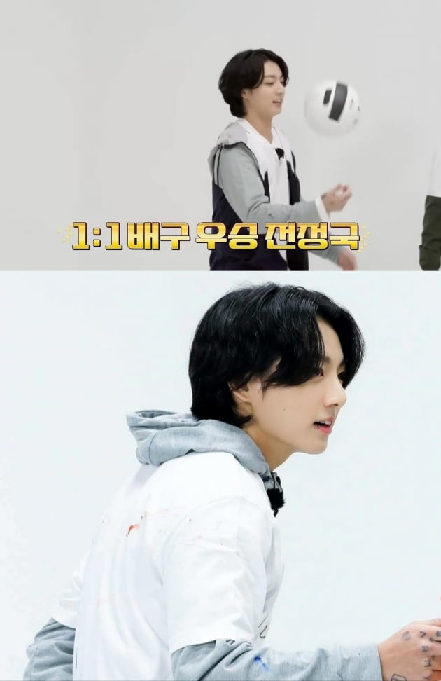 방탄소년단 정국 '달방 운동회' 배구 1위 우승 →펜싱 2위 준우승...최강 '만능 운동돌' 맹활약