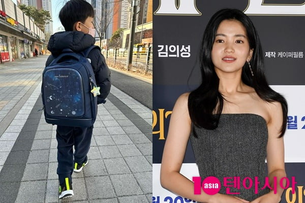 김태리, 허락 맡더니 잊지 않았네…초등학교 입학 진선규 子에 가방 선물