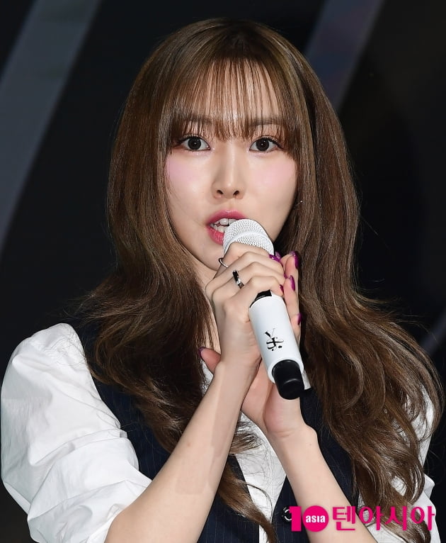 [TEN 포토] 유주 "차애 곡은 '복숭아꽃'"