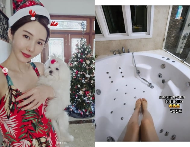'태국재벌♥' 신주아, 욕조가 너무 커서 문제야...반신욕 하기 힘드네