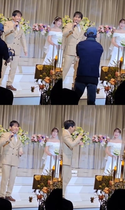 '재혼' 윤기원, 기쁨의 셀프 축가…♥아내 보니 '이지아 미모' 있네 있어