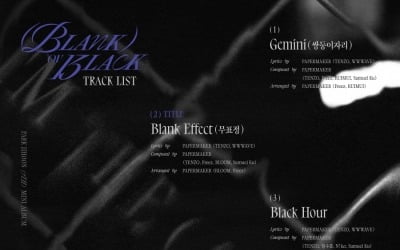 '4월 12일 컴백' 박지훈, 신보 'Blank or Black' 트랙리스트 공개