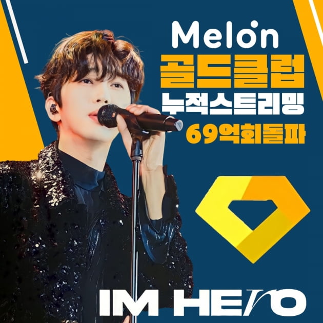 임영웅, 멜론 내 발매 음원 누적 스트리밍 69억회 돌파