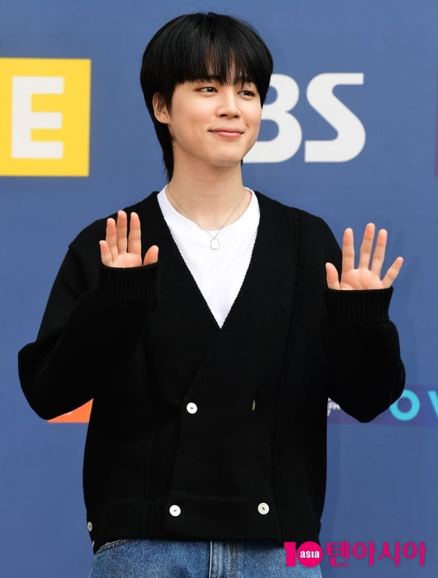[TEN 포토] BTS 지민 '반가워요'