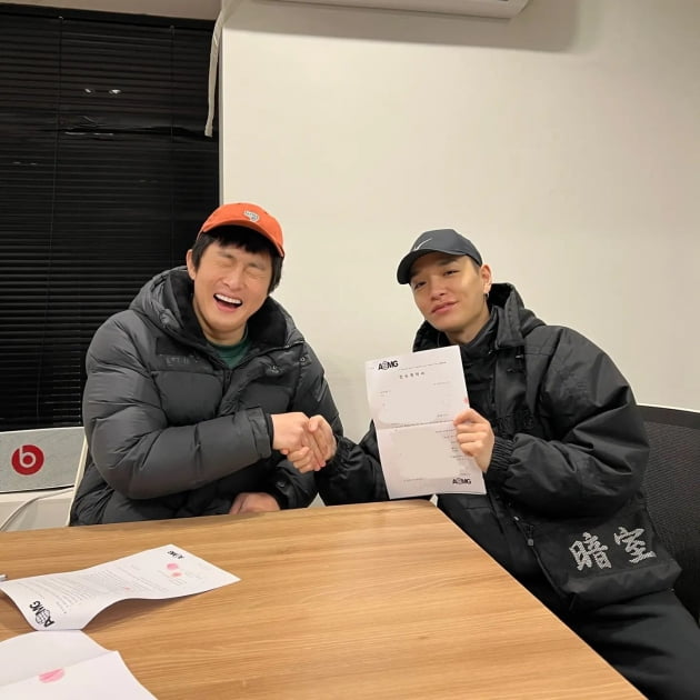 AOMG로 간 기안84, 한솥밥 쌈디와 악수 "바지 사장님과 함께"