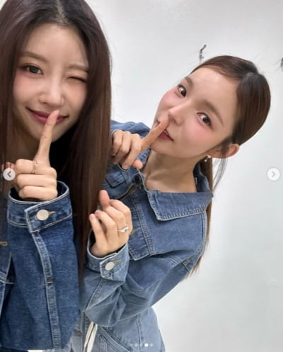 이미주, '주주 시크릿' 박진주와 함께 상큼하게..이쁜애 옆에 또 이쁜애