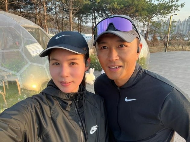진태현, ♥박시은과 회복 후 러닝 시작 "잘 뛰어서 대회 데리고 나갈 것"
