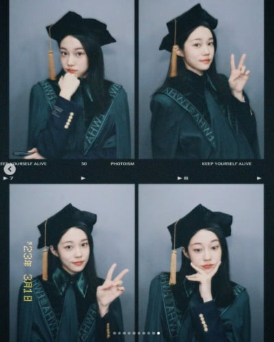 노윤서, 이대 졸업 인증...햇살마저 질투하는 미모